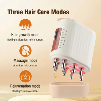 Head Massager Hair Growth Oil Serum Applicator