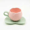 tulip cup pink & green