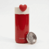 the heart tumbler red