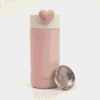 the heart tumbler pink
